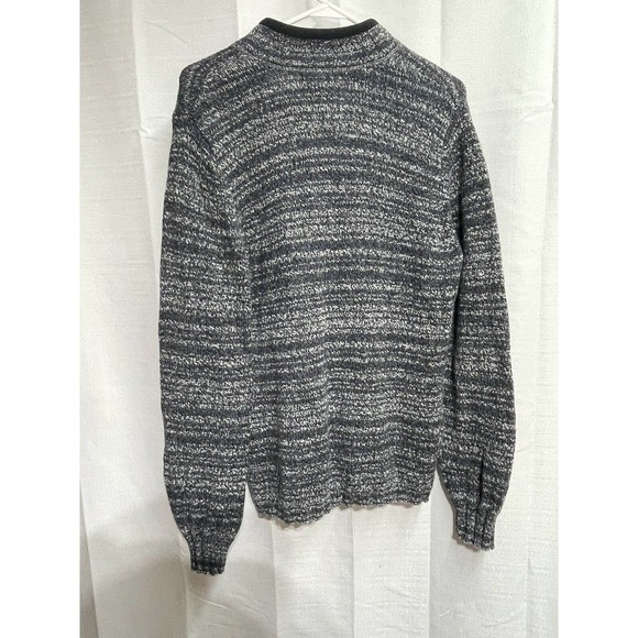 Woolrich Wool Blend Sweater Womens Charcoal Heather Pullover 1/4 Zip Size L - Picture 4 of 5